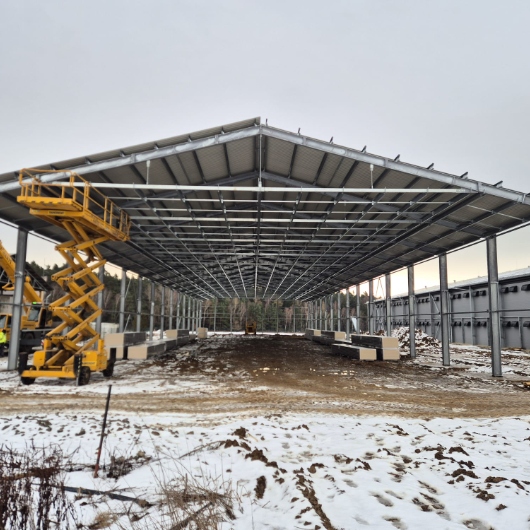 Nová dvoupatrová hala pro&nbsp;snášku vajec ve&nbsp;Vejprnicích